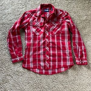 Boys wrangler pearl snap shirt